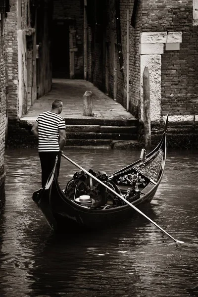 Gondola Canale Venezia — Foto Stock