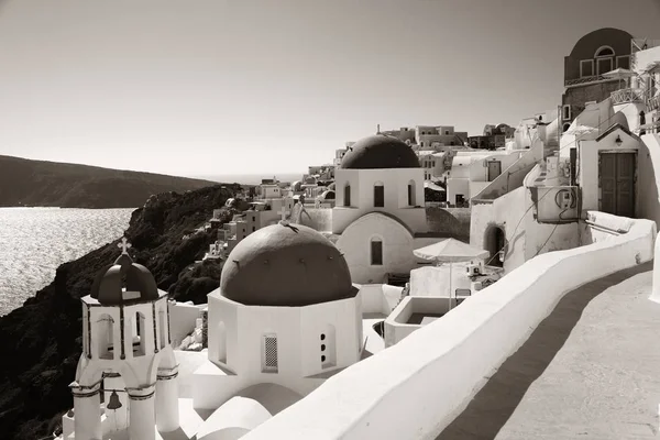 Santorini Skyline Med Byggnader Grekland — Stockfoto