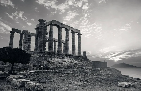 Atina Yunanistan Yakınlarındaki Poseidon Tapınağı — Stok fotoğraf