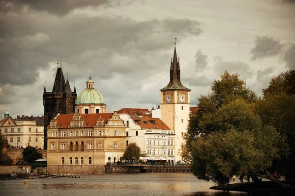 Praga Vista Cidade Com Edifícios Históricos República Checa — Fotografia de Stock