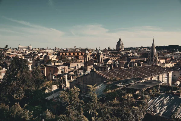 Rome Uitzicht Het Dak Met Oude Architectuur Italië — Stockfoto