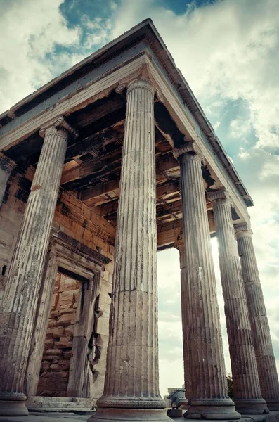 Templo Erechtheion Acrópolis Atenas Grecia —  Fotos de Stock