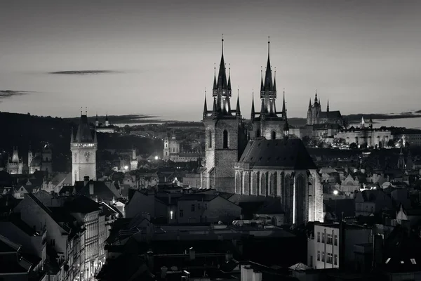 Eglise Notre Dame Avant Prague Skyline Vue Sur Toit République — Photo