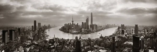 Xangai Vista Aérea Cidade Com Pudong Distrito Negócios Horizonte China — Fotografia de Stock