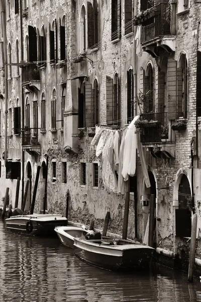 Bootsparkplatz Kanal Der Venediger Gasse Italien — Stockfoto