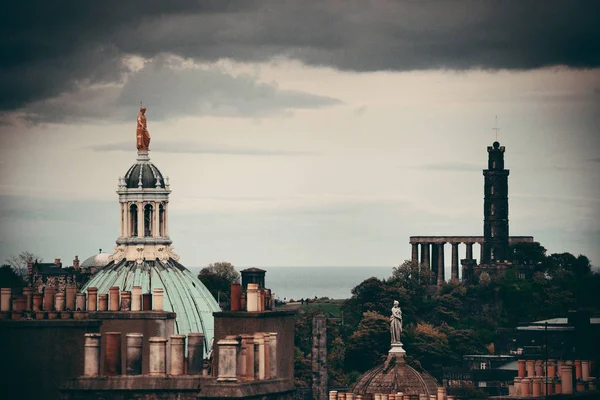 Pohled Střechu Edinburghu Historickými Architekturami Spojené Království — Stock fotografie