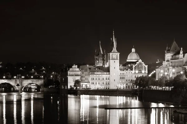 Scène Nocturne Prague République Tchèque — Photo
