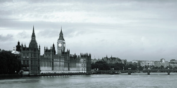 Westminster with House of Parliament, London.