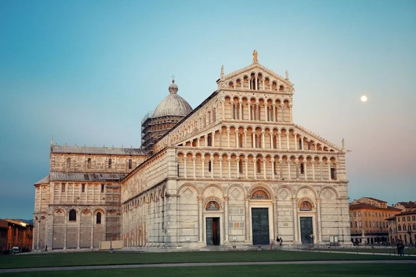 Catedral Piazza Dei Miracoli Plaza Los Milagros Pisa Italia Atardecer — Foto de Stock