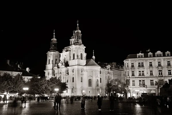 Starego Miasta Nocy Pradze Czechy — Zdjęcie stockowe