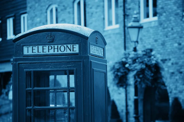 Червоний Телефон Поштова Скринька Вулиці Лондоні Знамениті Ікони — стокове фото