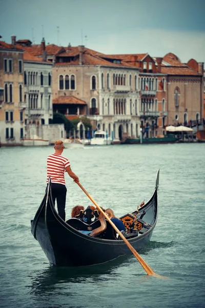 Gondel Het Kanaal Venetië Italië — Stockfoto