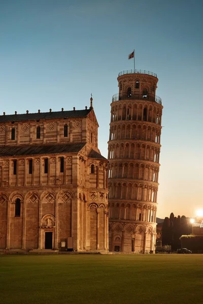 Torre Inclinada Pisa Itália Como Marco Mundialmente Conhecido — Fotografia de Stock