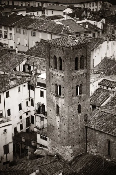 Lucca Klocktorn Sett Ovanifrån Italien — Stockfoto