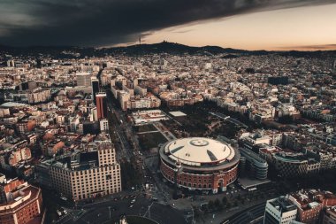 Barcelona havadan görünümü