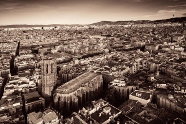 Gotik çeyrek havadan görünümü