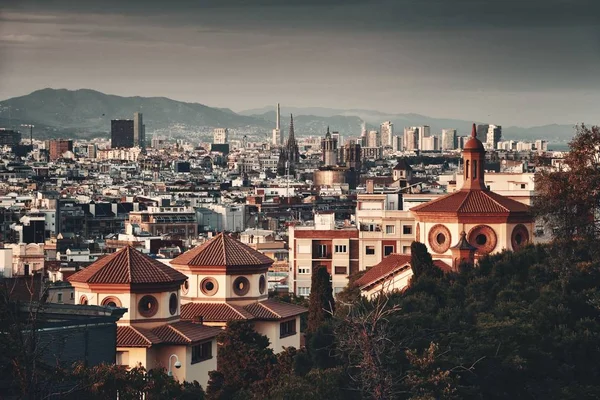 Barcelona panoramę — Zdjęcie stockowe