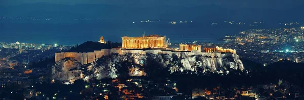 Athens skyline with Acropolis night