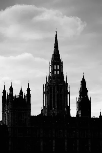 Westminster palats silhuett — Stockfoto