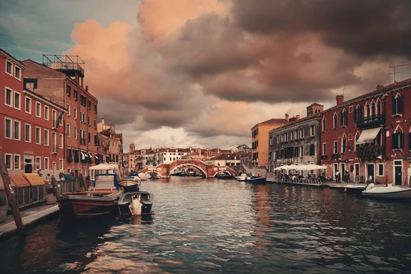 Venedik, büyük kanal günbatımı — Stok fotoğraf