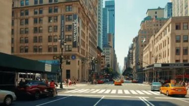 New York City 5 Ave sokak görünümü