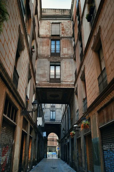 Madrid rua vista beco — Fotografia de Stock