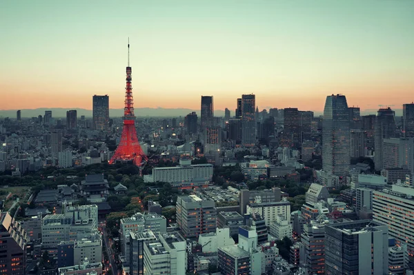 Linha do horizonte de Tóquio — Fotografia de Stock