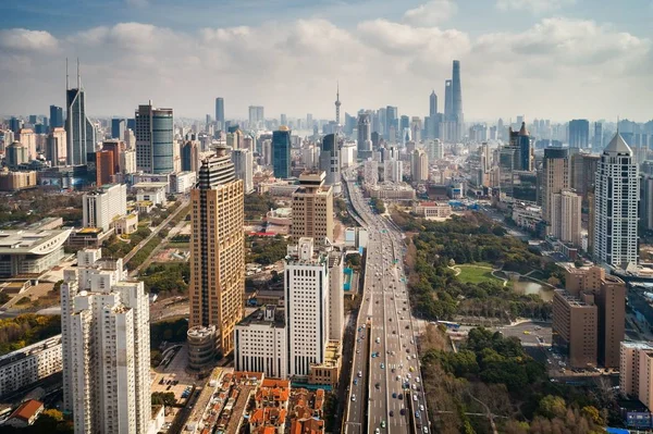 Shanghai aerial view — Stock Photo, Image
