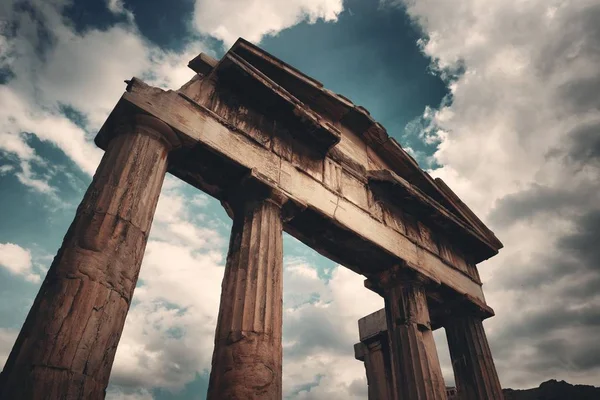 Zbliżenie architektura Ateny — Zdjęcie stockowe