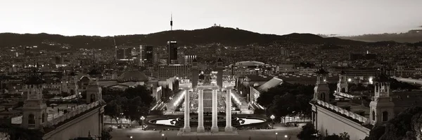 Crépuscule Placa Espanya à Barcelone — Photo