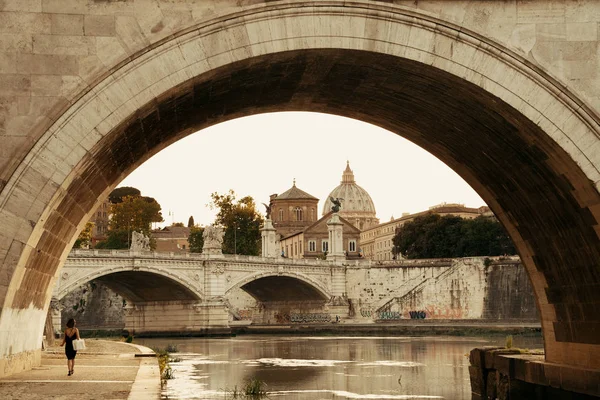 Río Tíber Roma —  Fotos de Stock