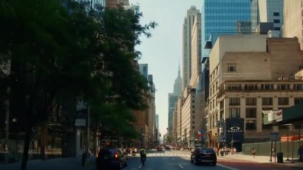 New York City 5: e Ave Street View — Stockvideo