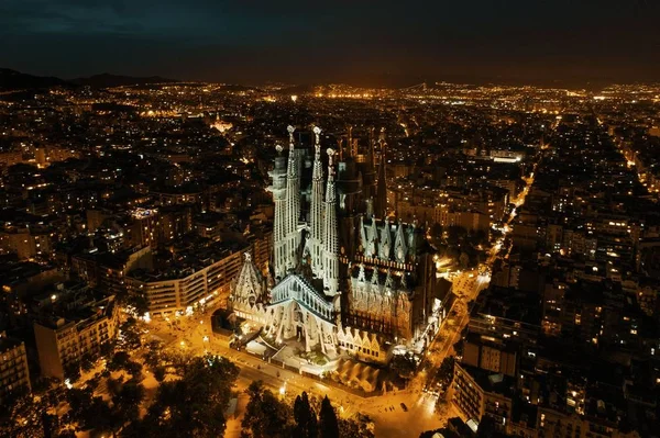 Sagrada Familia aerial view — Stock Photo, Image