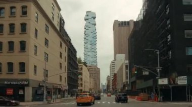 New York City Manhattan şehir merkezinde hiperlapse