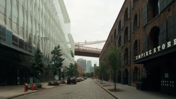 Vista sulla strada di New York Brooklyn — Video Stock