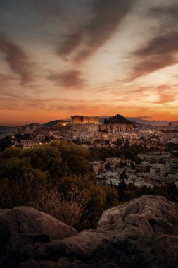 Atina manzarası gündoğumu