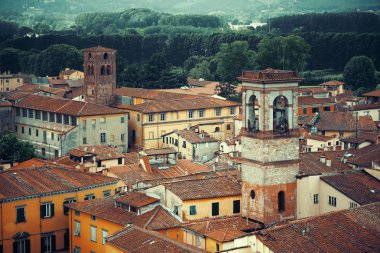 Lucca binalar görünümünün üst