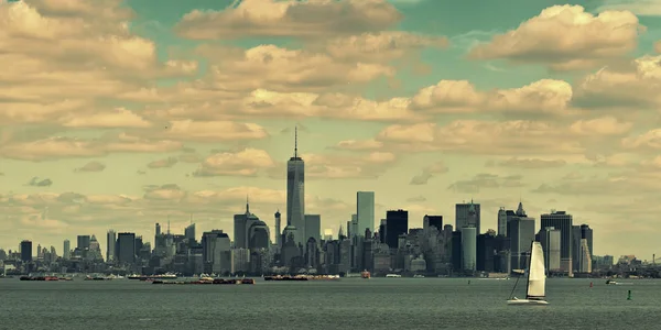 Manhattan belvárosi skyline — Stock Fotó