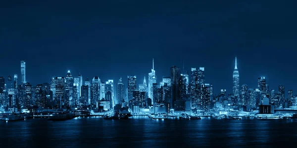 De skyline van Midtown Hudson River — Stockfoto