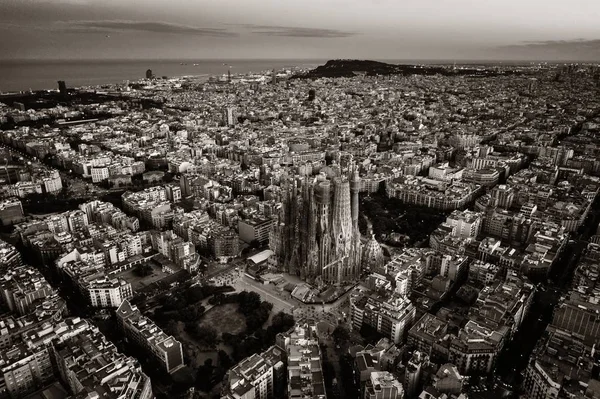 Barcelona skyline aerial view — Stock Photo, Image