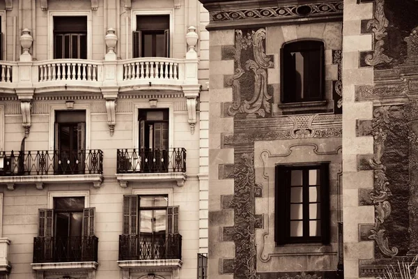 Mening van de straat van Barcelona — Stockfoto