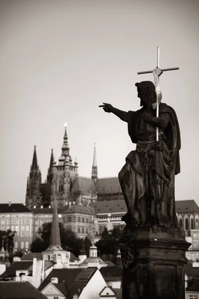 Charles bridge heykeli — Stok fotoğraf