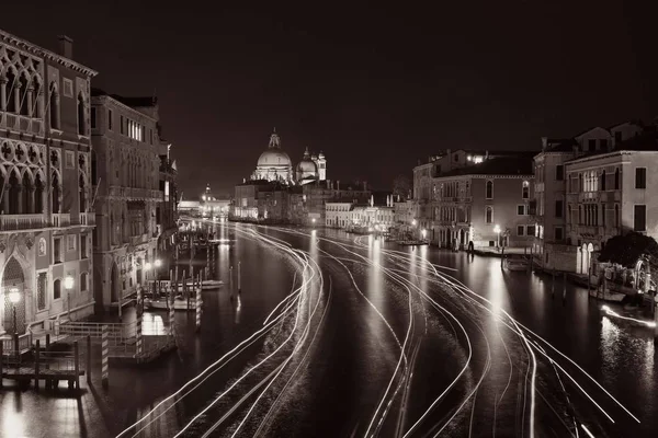 Velence Canal éjszaka — Stock Fotó