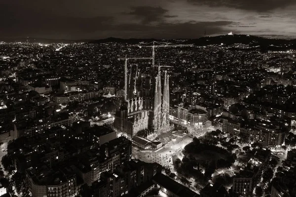 Vista aérea da Sagrada Família — Fotografia de Stock