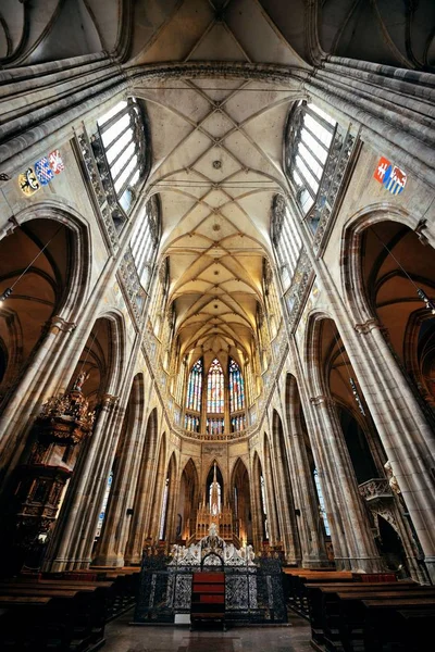 Vista interior da Catedral de São Vito — Fotografia de Stock