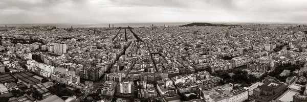 Barcelona skyline vue aérienne — Photo