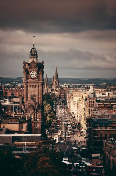Edinburgh city gatan — Stockfoto