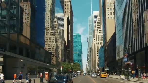 New York City 42e straat — Stockvideo