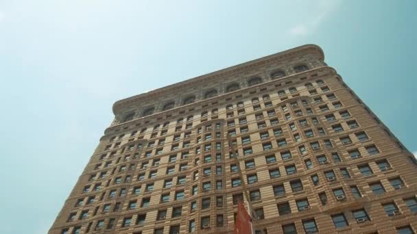 Будівля Нью-Йорка з праски — стокове відео