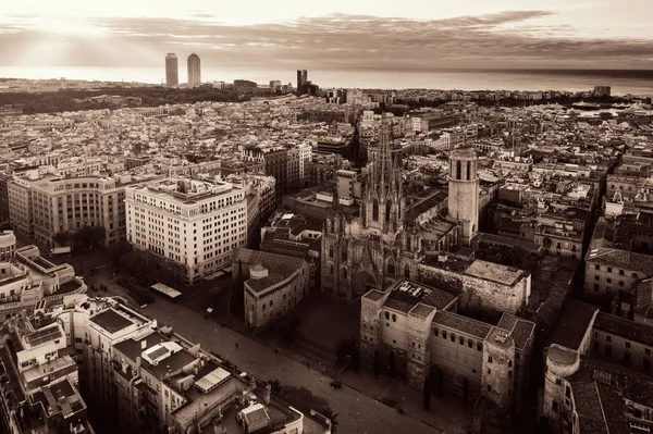 Gothic Quarter Aerial View — Stock Photo, Image